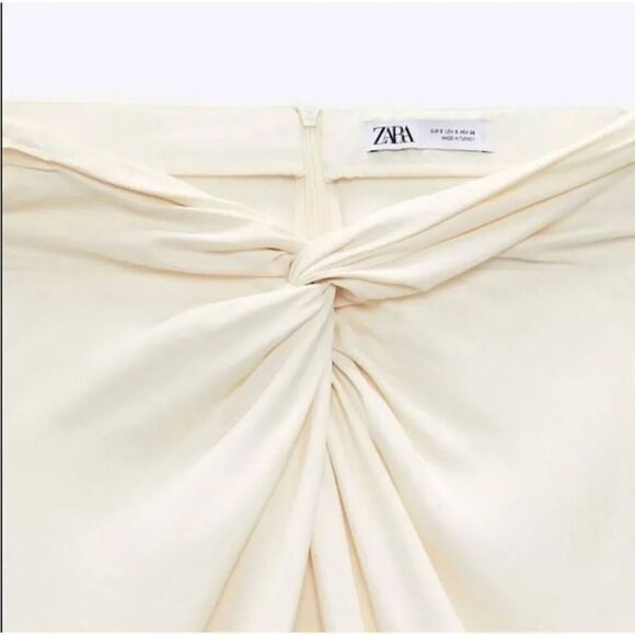 Zara mid length skirts cream S NWT - Picture 6 of 12